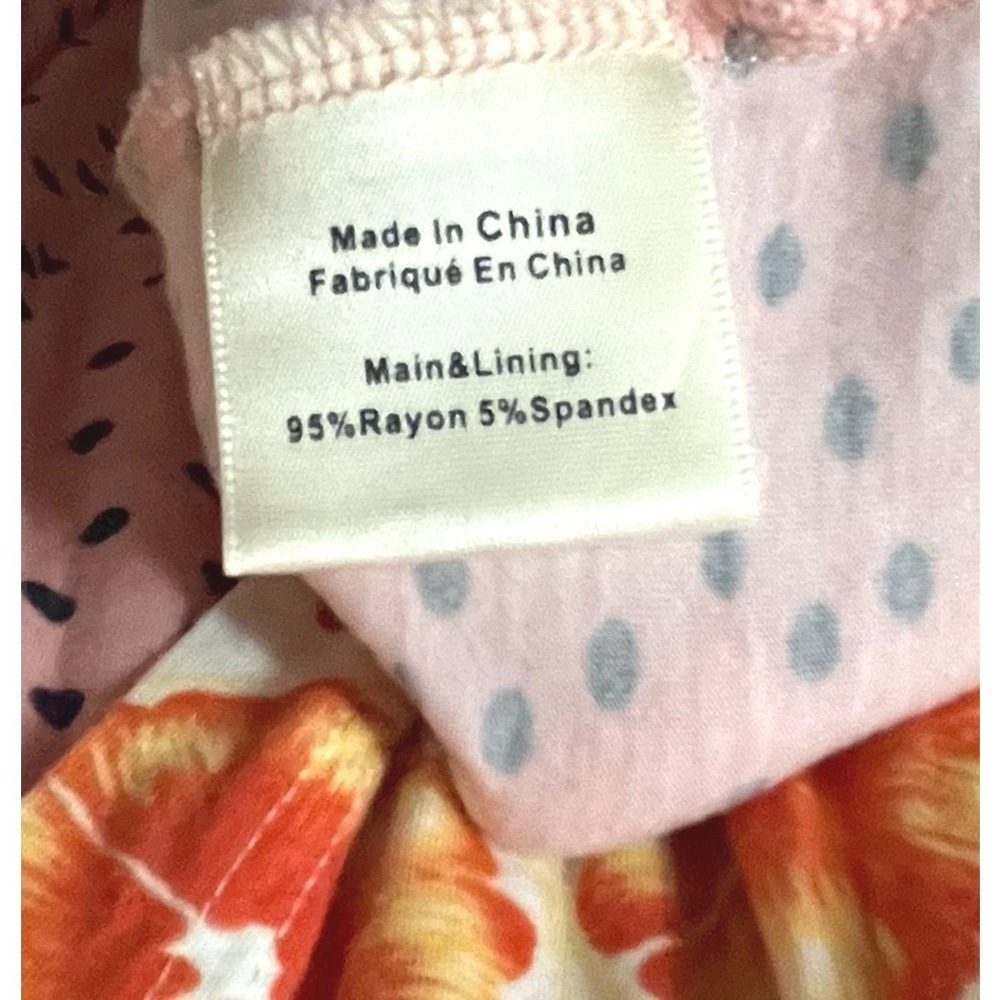 Anthropologie Porridge Orange Slice High Neck Layered Swing Tank Womens Medium - Picture 7 of 10